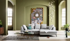 KARE Ecksofa Gianni Cord Grau Rechts Clearance