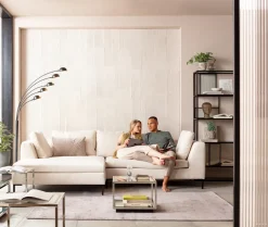 KARE Ecksofa Gianni Creme Links Hot