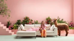 KARE Ecksofa Gianni Creme 250x167 Links Clearance