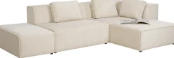 KARE Ecksofa Infinity Ottomane Cord Creme Rechts Sale