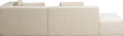 KARE Ecksofa Infinity Ottomane Cord Creme Rechts Sale