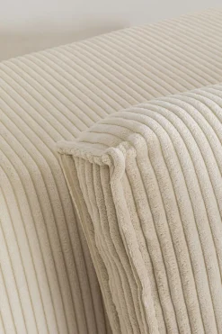 KARE Ecksofa Infinity Ottomane Cord Creme Rechts Sale