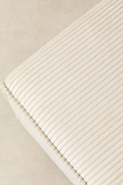 KARE Ecksofa Infinity Ottomane Cord Creme Rechts Sale