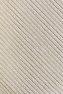 KARE Ecksofa Infinity Ottomane Cord Creme Links