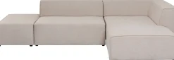 KARE Ecksofa Infinity Ottomane Creme Rechts Clearance