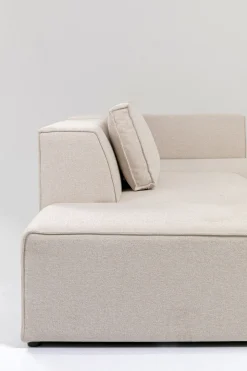 KARE Ecksofa Infinity Ottomane Creme Rechts Clearance