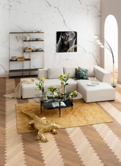 KARE Ecksofa Infinity Ottomane Creme Rechts Clearance