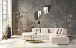 KARE Ecksofa Infinity Ottomane Creme Rechts Clearance