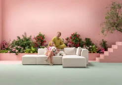 KARE Ecksofa Infinity Ottomane Creme Rechts Clearance