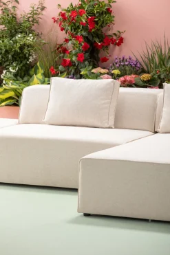 KARE Ecksofa Infinity Ottomane Creme Rechts Clearance