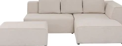 KARE Ecksofa Infinity Ottomane Creme Rechts Clearance