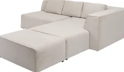 KARE Ecksofa Infinity Ottomane Creme Rechts Clearance