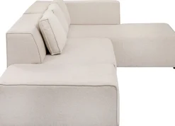 KARE Ecksofa Infinity Ottomane Creme Rechts Clearance