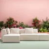 KARE Ecksofa Infinity Ottomane Creme Links Discount