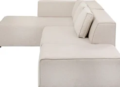 KARE Ecksofa Infinity Ottomane Creme Links Discount