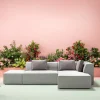 KARE Ecksofa Infinity Ottomane Grau Rechts