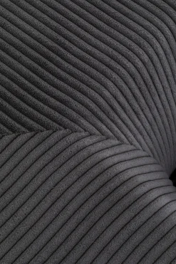 KARE Ecksofa Infinity Ottomane Cord Grau Links Outlet