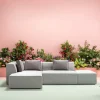 KARE Ecksofa Infinity Ottomane Grau Links Discount