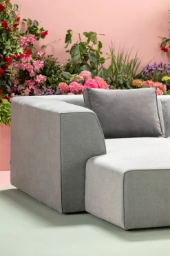 KARE Ecksofa Infinity Ottomane Grau Links Discount