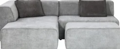 KARE Ecksofa Infinity Ottomane Grau Links Discount