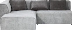 KARE Ecksofa Infinity Ottomane Grau Links Discount