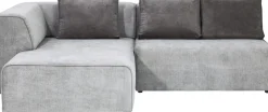 KARE Ecksofa Infinity Ottomane Grau Links Discount