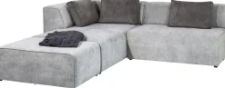 KARE Ecksofa Infinity Ottomane Grau Links Discount