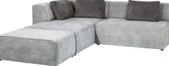 KARE Ecksofa Infinity Ottomane Grau Links Discount