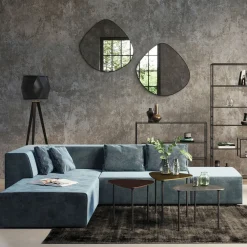 KARE Ecksofa Infinity Velvet Ocean Links New