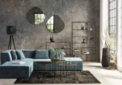 KARE Ecksofa Infinity Velvet Ocean Links New