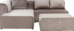 KARE Ecksofa Infinity Velvet Taupe Links Hot