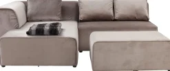 KARE Ecksofa Infinity Velvet Taupe Links Hot