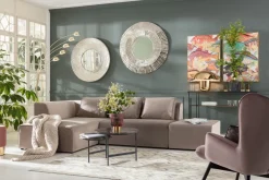 KARE Ecksofa Infinity Velvet Taupe Links Hot