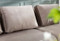 KARE Ecksofa Infinity Velvet Taupe Links Hot