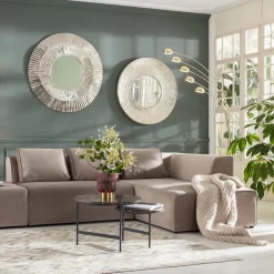 KARE Ecksofa Infinity Velvet Taupe Rechts Online