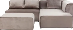 KARE Ecksofa Infinity Velvet Taupe Rechts Online