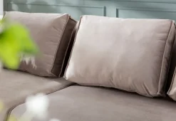 KARE Ecksofa Infinity Velvet Taupe Rechts Online