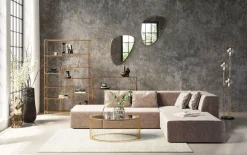 KARE Ecksofa Infinity Velvet Taupe Rechts Online