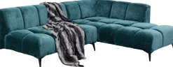 KARE Ecksofa Nia Glam Dunkelgrün Rechts 250cm Discount