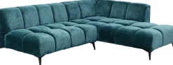 KARE Ecksofa Nia Glam Dunkelgrün Rechts 250cm Discount