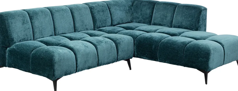 KARE Ecksofa Nia Glam Dunkelgrün Rechts 250cm Discount