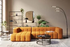 KARE Ecksofa Salamanca Goldbraun Links