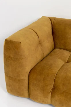 KARE Ecksofa Salamanca Goldbraun Rechts Outlet