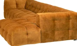 KARE Ecksofa Salamanca Goldbraun Rechts Outlet