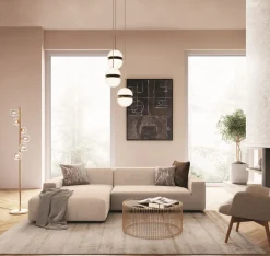 KARE Freistil Ecksofa 175 Creme Links Best