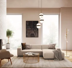 KARE Freistil Ecksofa 175 Creme Rechts Outlet