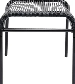 KARE Fußhocker Acapulco Mono Schwarz