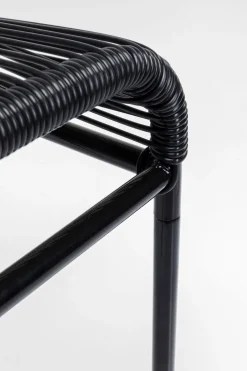 KARE Fußhocker Acapulco Mono Schwarz
