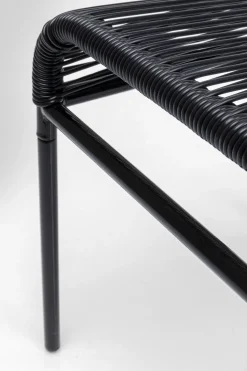 KARE Fußhocker Acapulco Mono Schwarz