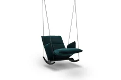 KARE Funktionssessel Rockfrog breit Stoff Lounge petrol Sale